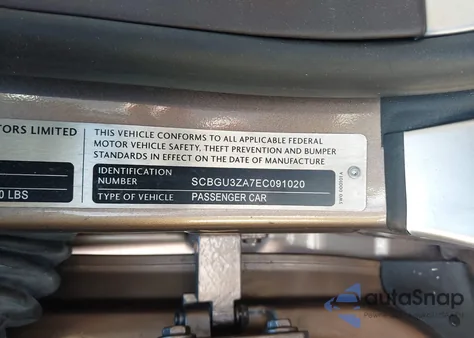 2014 Bentley Continental Gt z USA, uszkodzony, nr VIN SCBGU3ZA7EC091020